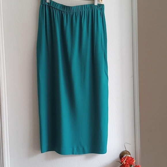 Leslie Fay| Vintage Turquoise Cut-Out Jacket & Skirt Suit - Picture 3 of 8